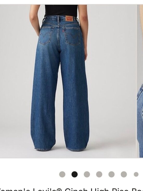 Levi's Denim - Levi's Faded Blue Wide-Leg jeans